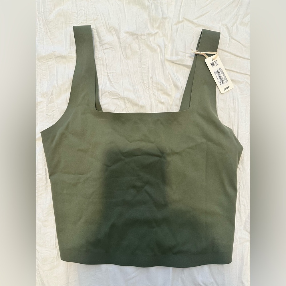 Aerie SmoothEZ Top in Olive